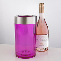 Double-Wall Iceless Wine Bottle Chiller (Pink)