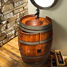 Reclaimed Wine Barrel Vanity