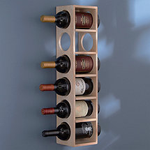 6 Bottle Wine Rack (White Wash)