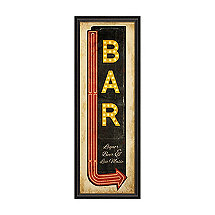 Bar Sign with Arrow