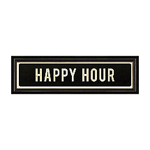 Happy Hour Street Sign