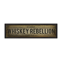 The Great Whiskey Rebellion Sign (White)