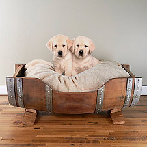 Wine Barrel Pet Bed Large