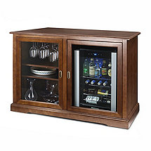 Siena Mezzo Wine Credenza (Walnut) and Evolution Beverage Center