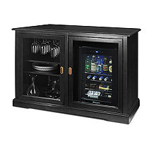 Siena Mezzo Wine Credenza (Nero) and Evolution Beverage Center