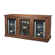 Siena Triple Wine Credenza with Two Evolution Series Beverage Center