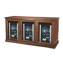 Siena Triple Wine Credenza with Three Evolution Series Beverage Center
