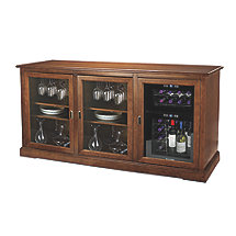 Siena Triple Wine Credenza with 24 Bottle Touchscreen Wine Refrigerator