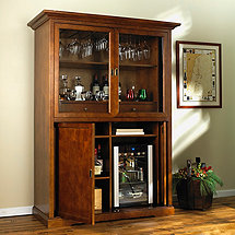 Siena Armoire with Evolution Series Beverage Center (Walnut)
