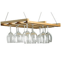 Wooden Stemware Ceiling Rack