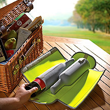 BottleGuard Neoprene Two Bottle Wine Protector & Carrier (Neon)