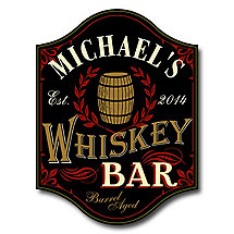 Personalized Whiskey Bar Sign