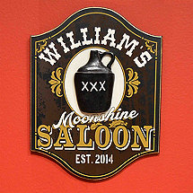 Personlalized Moonshine Saloon with Jug