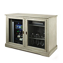 Siena Mezzo Wine Credenza (Distressed Gray) and Evolution Beverage Center
