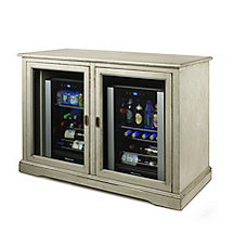 Siena Mezzo Wine Credenza (Distressed Gray) and Two Evolution Beverage Center