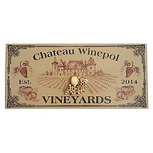 Personalized Chateau Vineyards Plank Sign