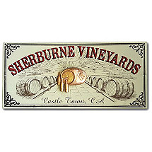 Personalized Vineyard Plank Sign