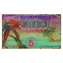 Personalized Parrot Lounge Sign