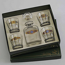 Cigar Label Whiskey Decanter Set