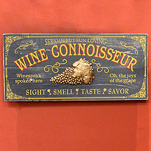 Wine Connoisseur Sign