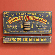Personalized Whiskey Connoisseur Sign