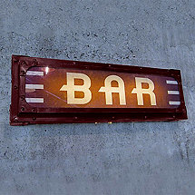 Illuminated Bar Sign (Red)