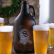 Personalized Shield Beer Growler