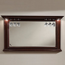Riviera Bar Mirror Navajo with Wine Glass Rack