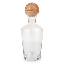 Decanter with Wood Bottle Stopper