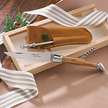 Personalized Laguiole Folding Pocket Knife & Corkscrew