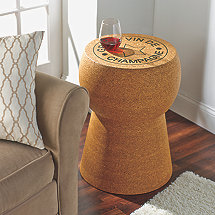 Champagne Cork End Table