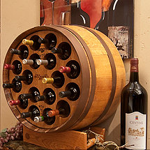 Reclaimed One Third Barrel Wine Rack