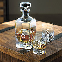 Personalized Lexington Whiskey Decanter and Glasses Set