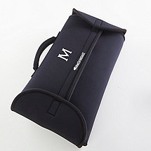 Personalized BottleGuard Neoprene Two Bottle Wine Protector & Carrier (Black)
