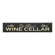 Personalized Wooden Wine Cellar Sign (7 X 36)