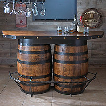 Tennessee Whiskey Barrel Bar