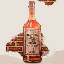 Personalized Irish Whiskey Bottle Sign