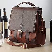 3-Bottle Leather BYO Wine Bag