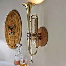 Upcycled Trumpet Sconce