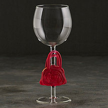 Collectible Pink Handbag Wine Glass