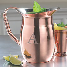 Personalized Copper Pitcher
