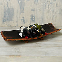Reclaimed Quarter Barrel Bowl with Feet