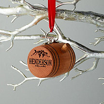 Personalized Wine Barrel Ornament