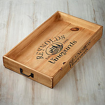 Personalized Wine Crate Serving Tray
