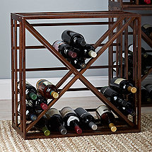 Wooden X Wine Rack