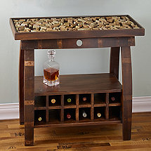 Reclaimed Barrel Stave Console Table