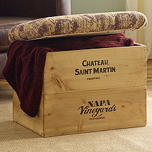 Wine Crate Ottoman