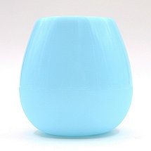 Blue Silicone Wine Tumbler (Set of 2)