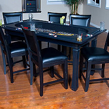 Burlington 3-in-1 Game Pub Table with 6 Chairs
