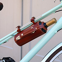 Leather Bicycle Wine Carrier